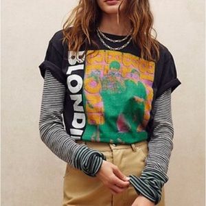 Free People Junk Food Blondie Tee Sz M